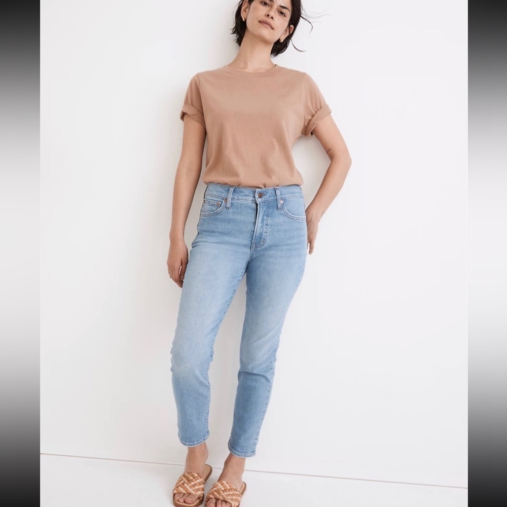 Madwell Perfect Vintage Jean Raw Hem 31 medium wash